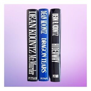 Dean Koontz 3-Book Collection: Mr. Murder, Dragon Tears, Hideaway. Hardcover​​​​
